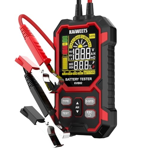 Kaiweets 12V/24V Car Battery Tester: $13.50