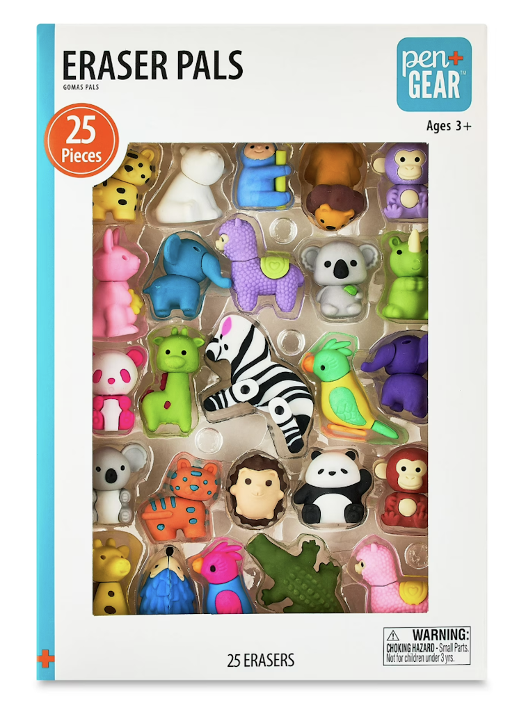 Pen+Gear Eraser Pals 25-Pack: $5.94 Pen+Gear Eraser Pals 25-Pack: $5.94