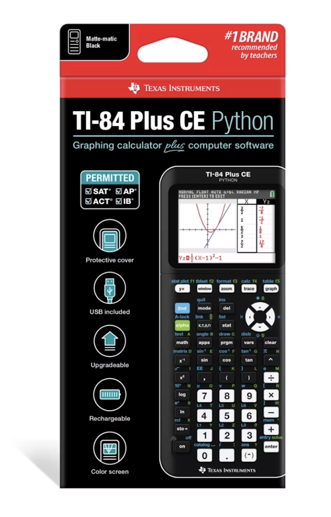 Texas Instruments TI-84 Plus CE Python Graphing Calculator: $95 Texas Instruments TI-84 Plus CE Python Graphing Calculator: $95