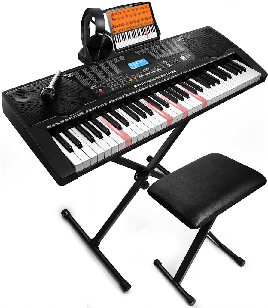 61-Key Portable Electronic Keyboard Piano: $150