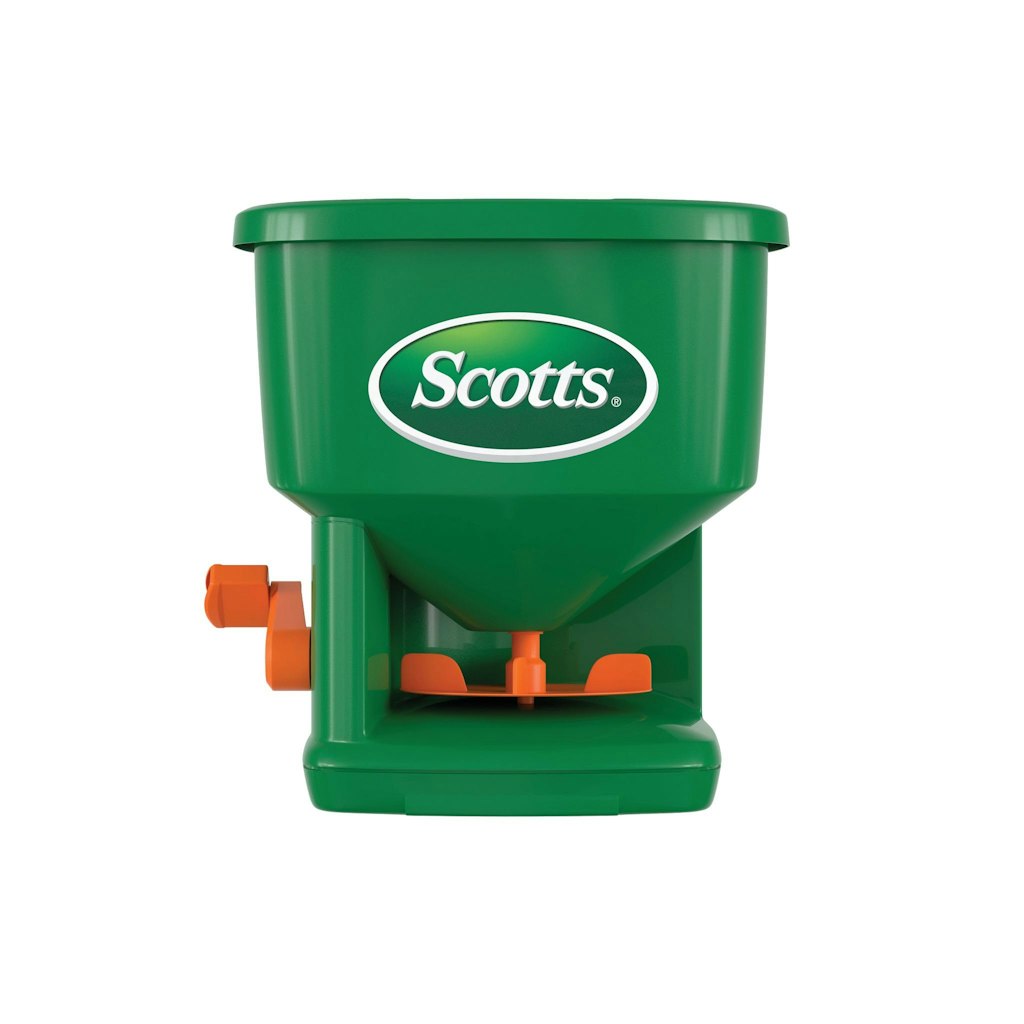 Scotts Whirl Hand-Powered Spreader: $25