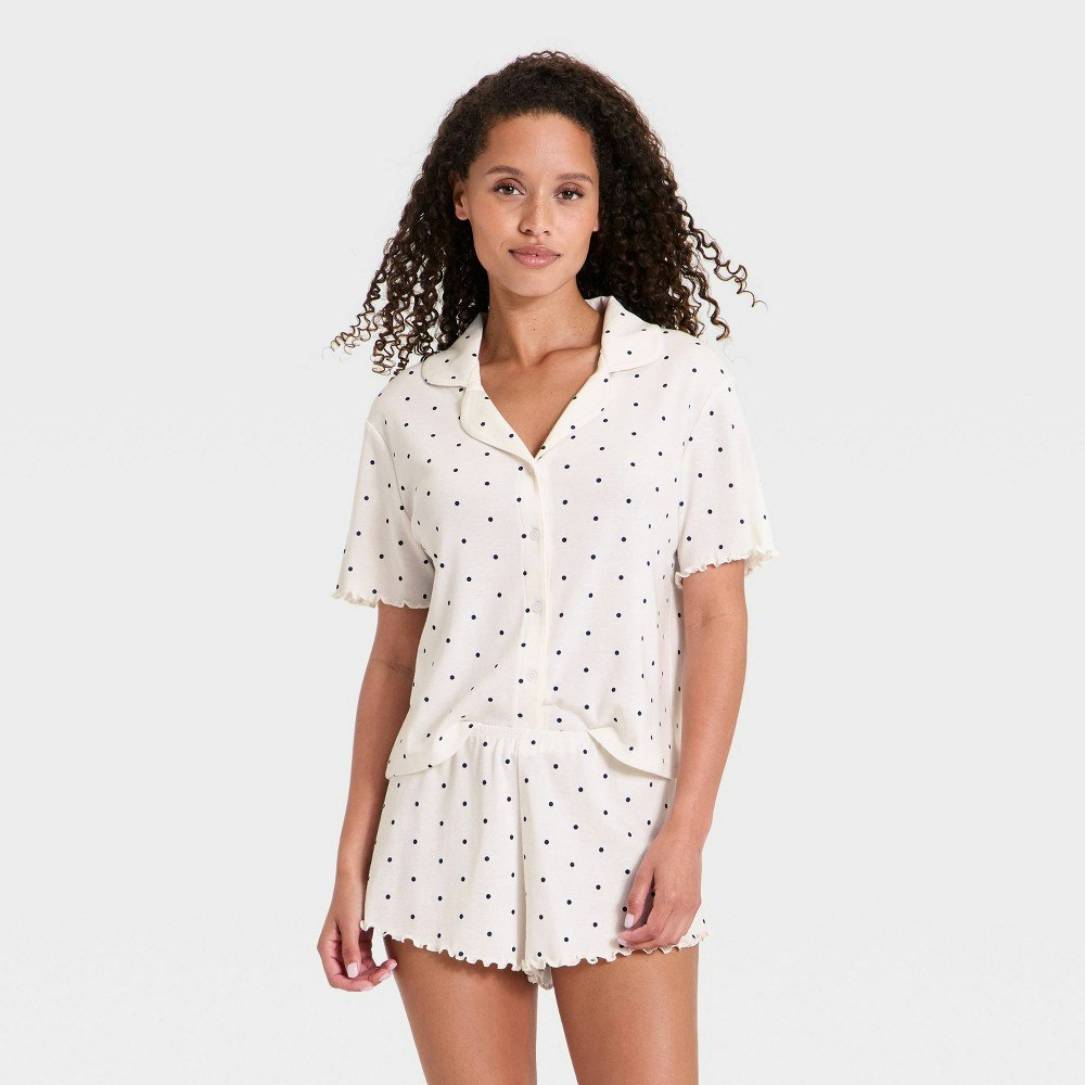 Women's Notch Collar Pajama Set: $25 Women's Notch Collar Pajama Set: $25