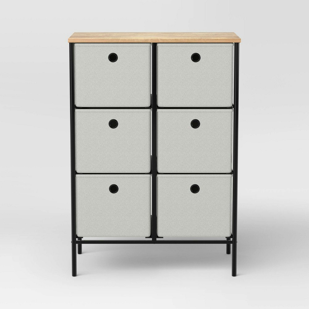 Room Essentials 6-Bin Tall Vertical Dresser: $85 Room Essentials 6-Bin Tall Vertical Dresser: $85