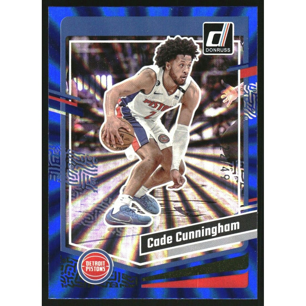 2023-24 Donruss Holo Blue Laser Cade Cunningham #11 Trading Card: $22.50 2023-24 Donruss Holo Blue Laser Cade Cunningham #11 Trading Card: $22.50