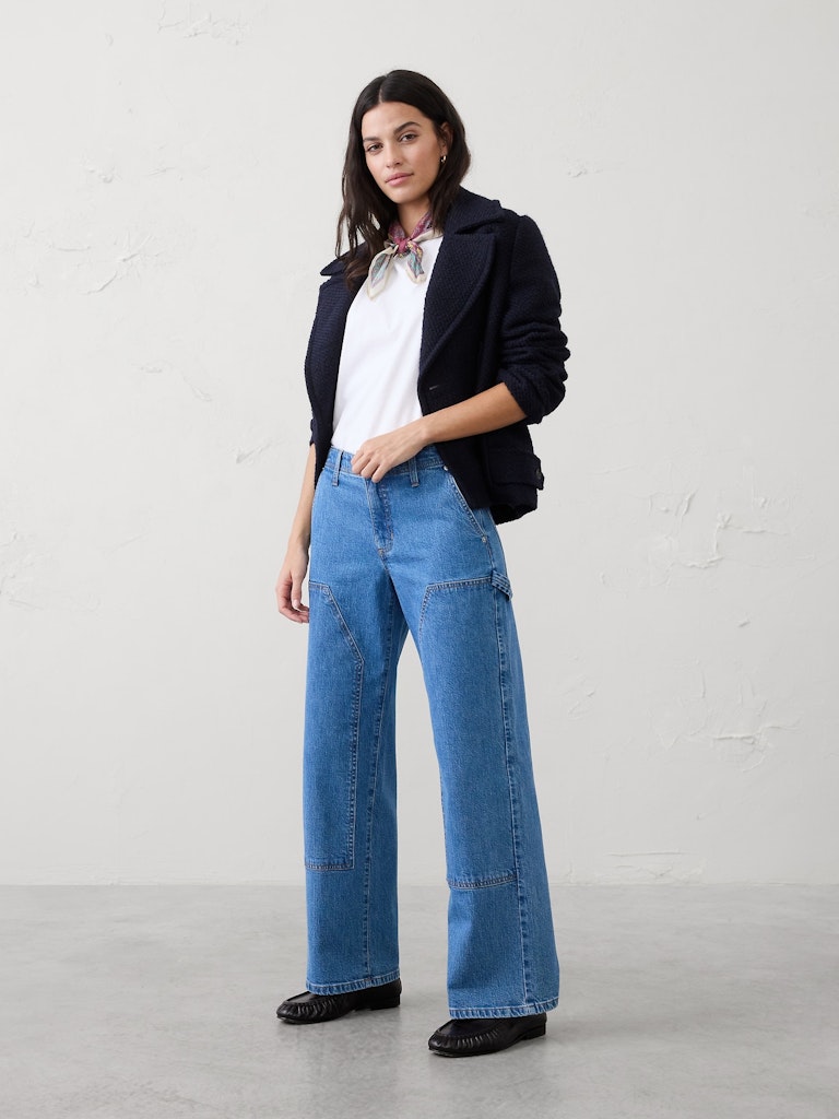 Straight Mid-Rise Carpenter Jean: $79.97 Straight Mid-Rise Carpenter Jean: $79.97