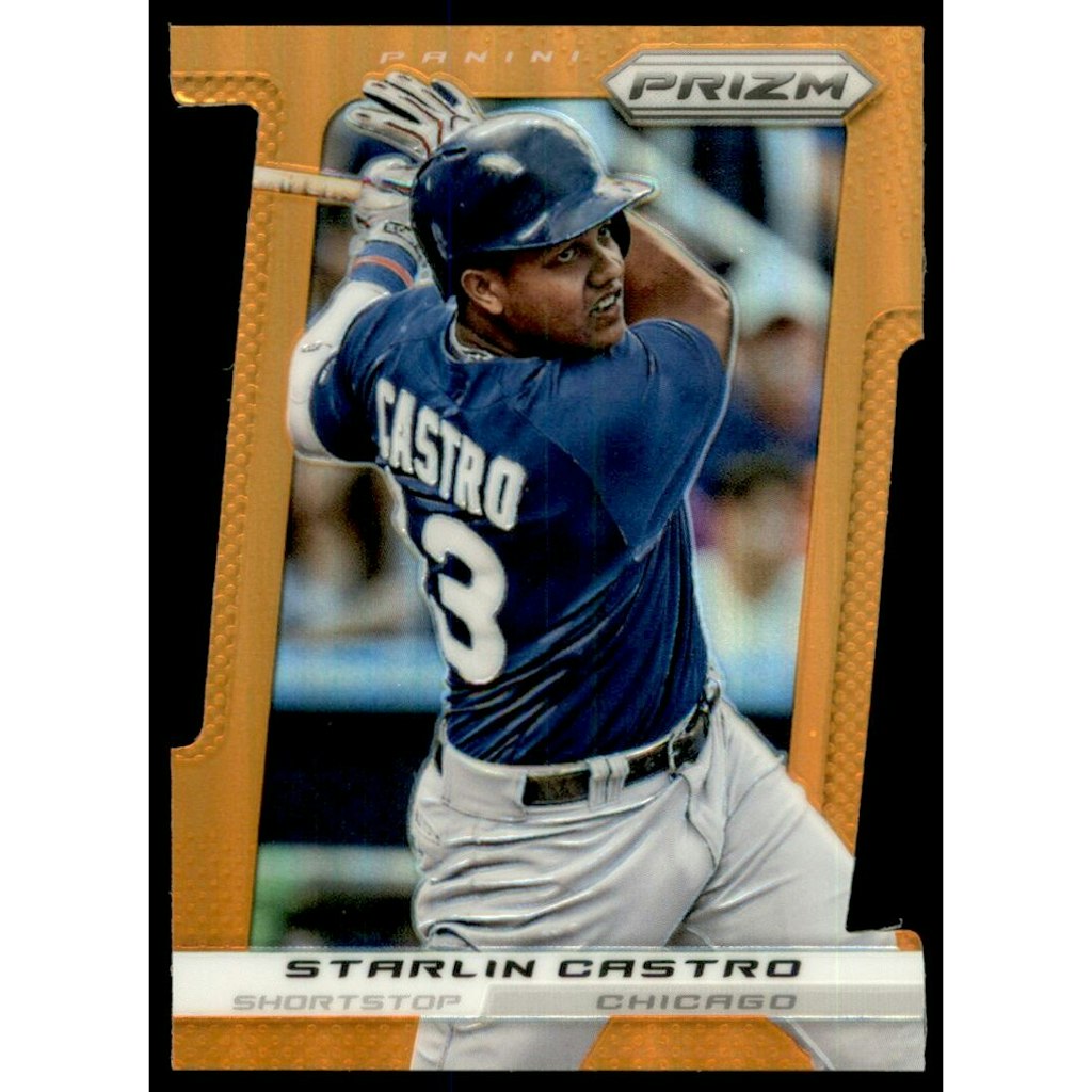 2013 Panini Prizm Starlin Castro Orange Die-Cut Trading Card: $10.80 2013 Panini Prizm Starlin Castro Orange Die-Cut Trading Card: $10.80