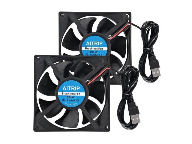 Aitrip 80mm 5V USB Brushless Cooling Fan 2-Pack: $18.43 Aitrip 80mm 5V USB Brushless Cooling Fan 2-Pack: $18.43