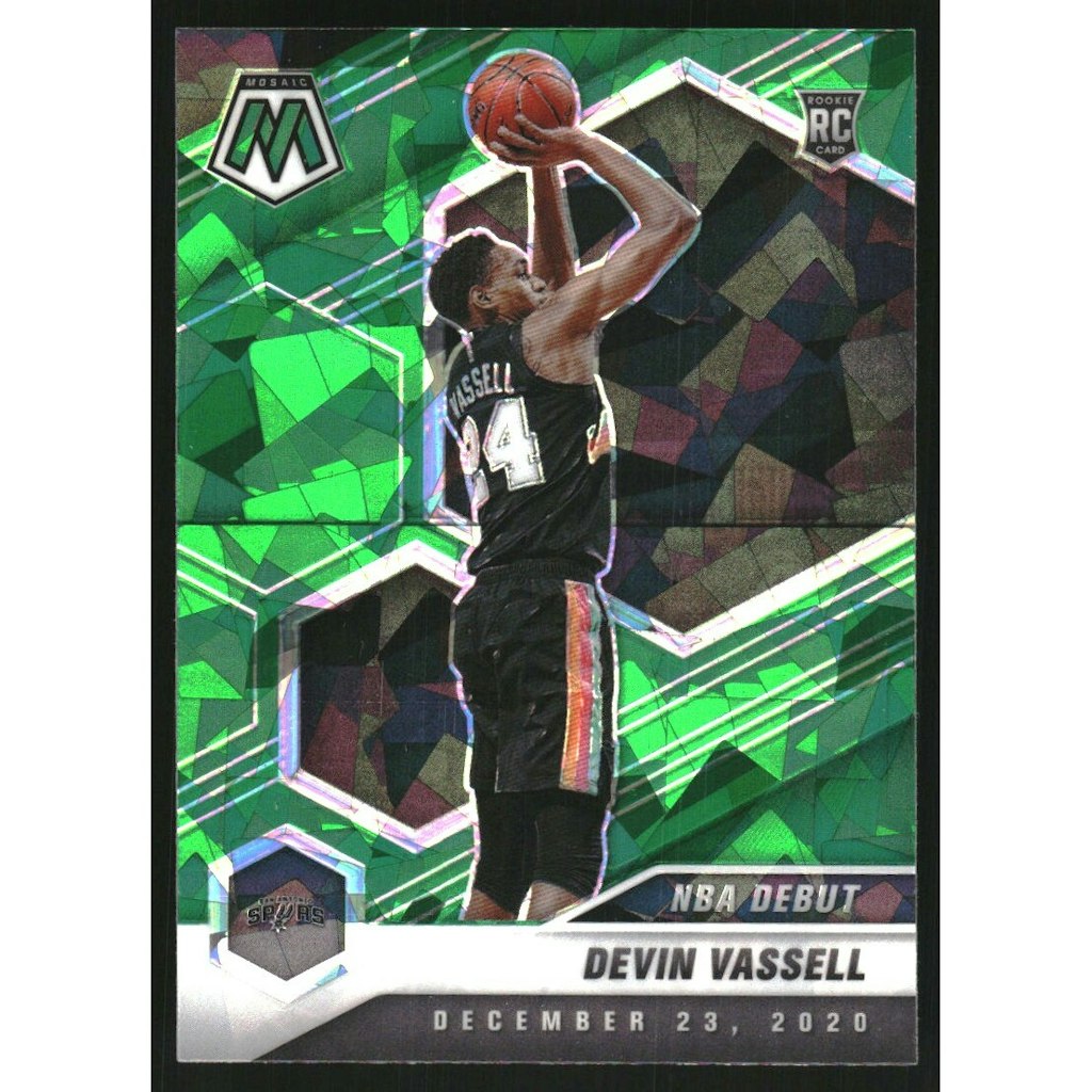 2020-21 Panini Mosaic Green Ice Devin Vassell #278 Trading Card: $18 2020-21 Panini Mosaic Green Ice Devin Vassell #278 Trading Card: $18