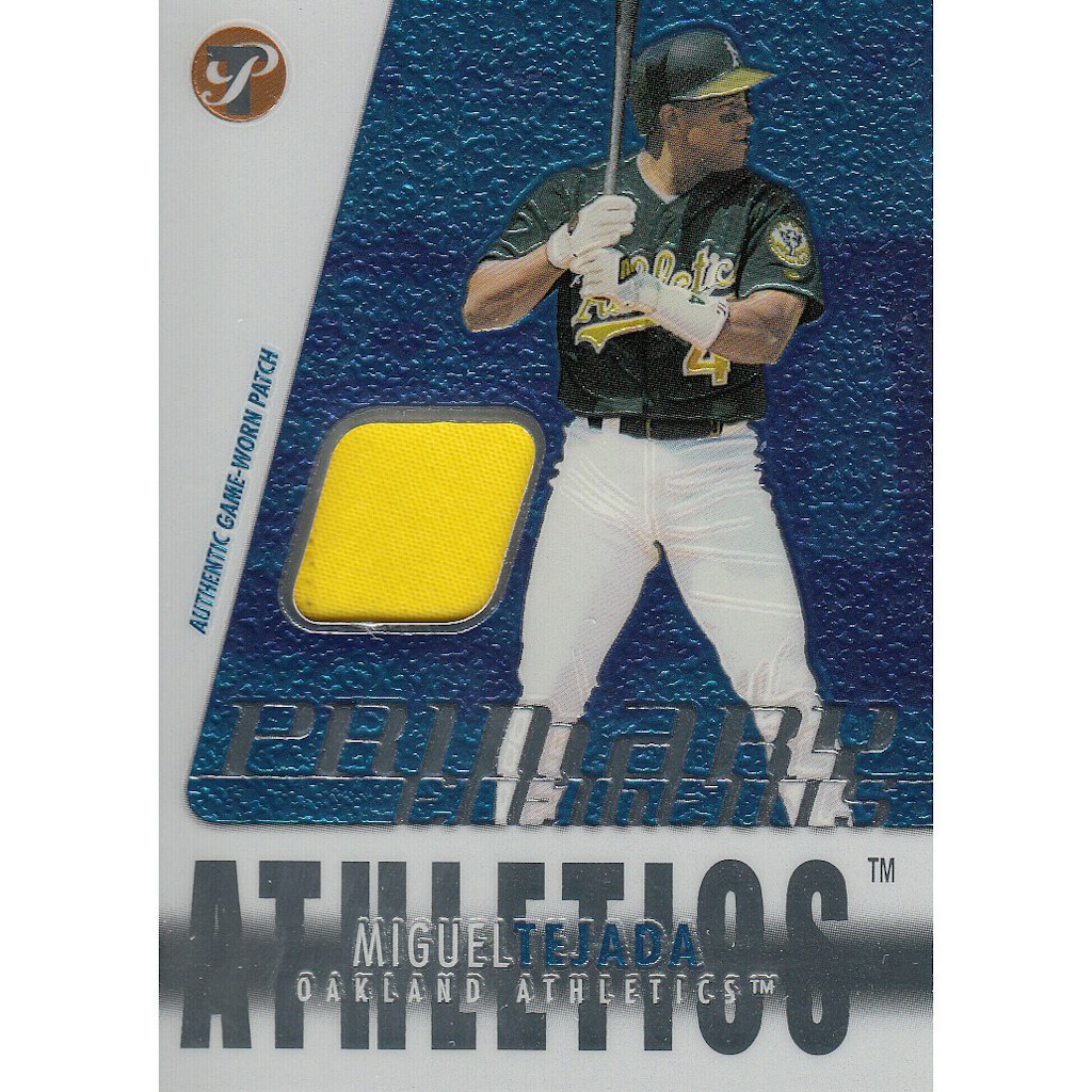 2003 Topps Pristine Primary Elements Miguel Tejada Patch Relic Card: $14