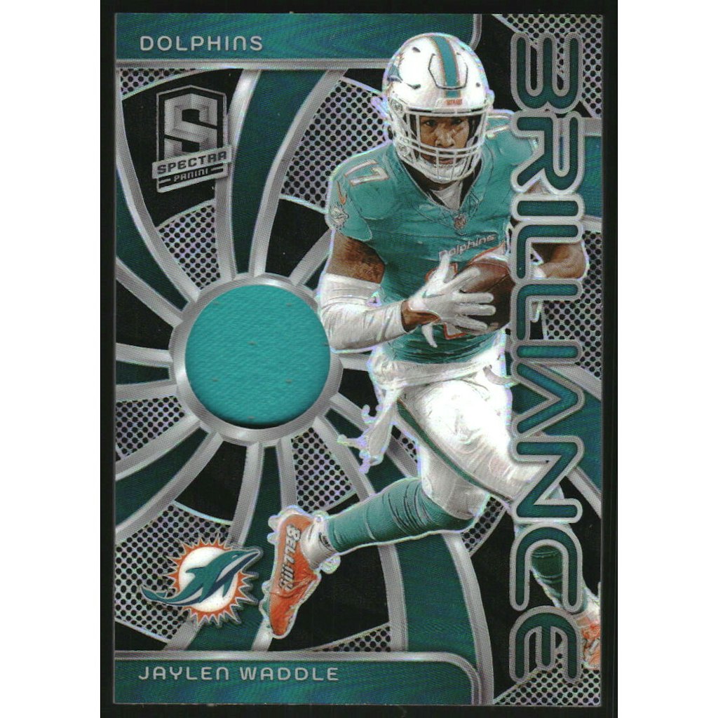 2024 Panini Spectra Brilliance Materials Jaylen Waddle Trading Card: $13.50 2024 Panini Spectra Brilliance Materials Jaylen Waddle Trading Card: $13.50