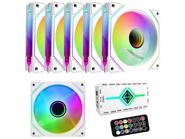 120mm PWM ARGB Computer Case Fan 6-Pack: $36.99