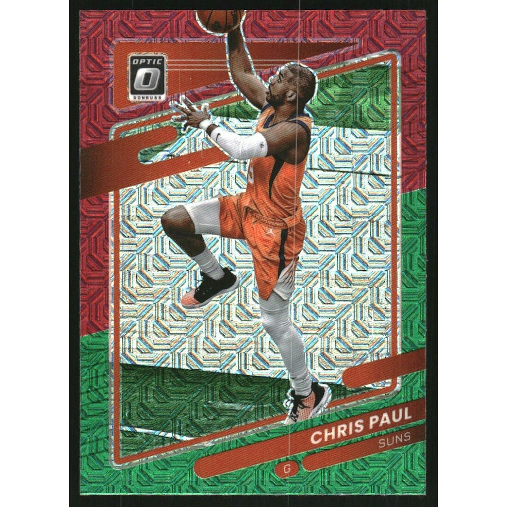 2021-22 Donruss Optic Choice Red and Green Chris Paul #115 Trading Card: $10.80 2021-22 Donruss Optic Choice Red and Green Chris Paul #115 Trading Card: $10.80