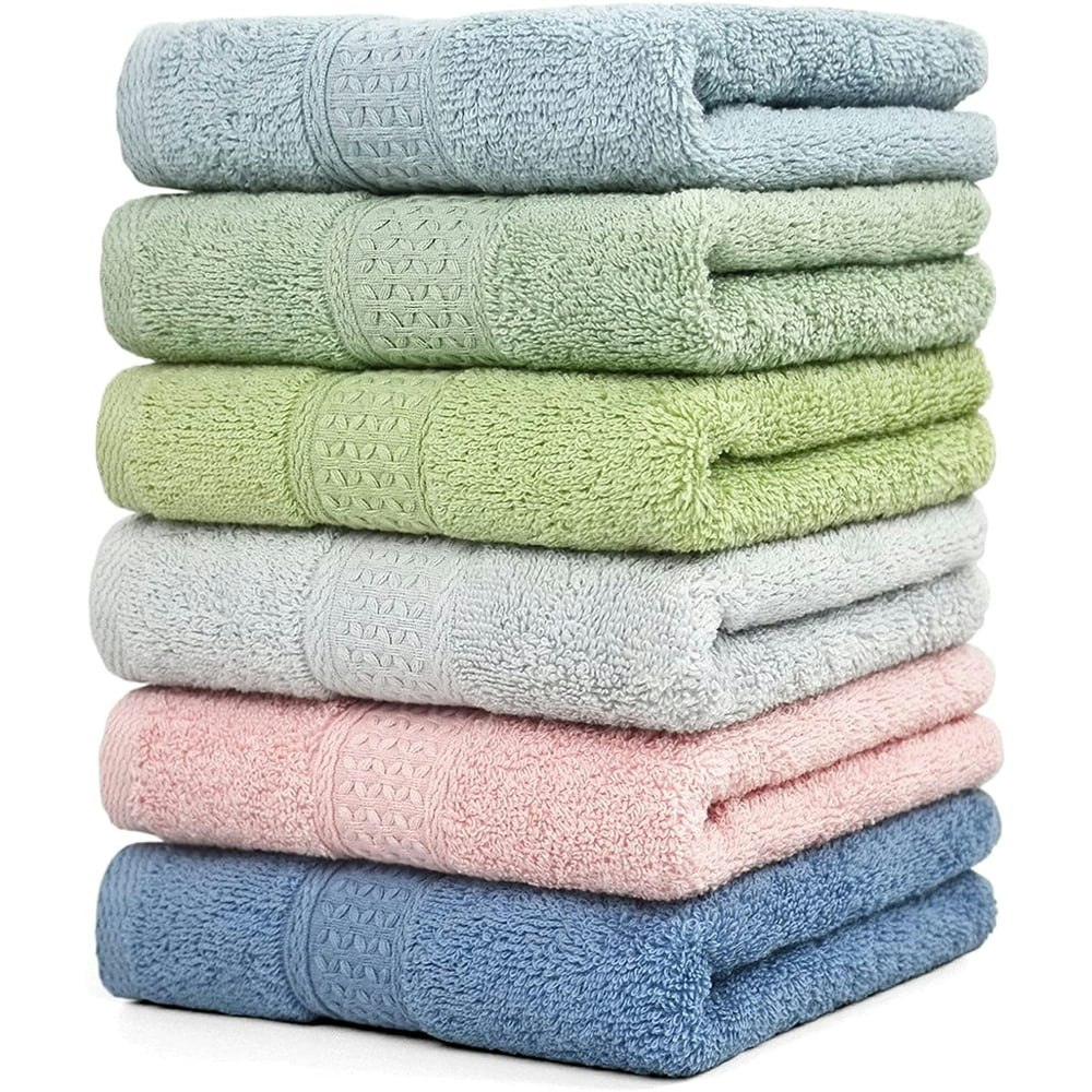 Zhao.Fu 29" x 13" Cotton Hand Towels 6-Pack: $14.19 Zhao.Fu 29" x 13" Cotton Hand Towels 6-Pack: $14.19