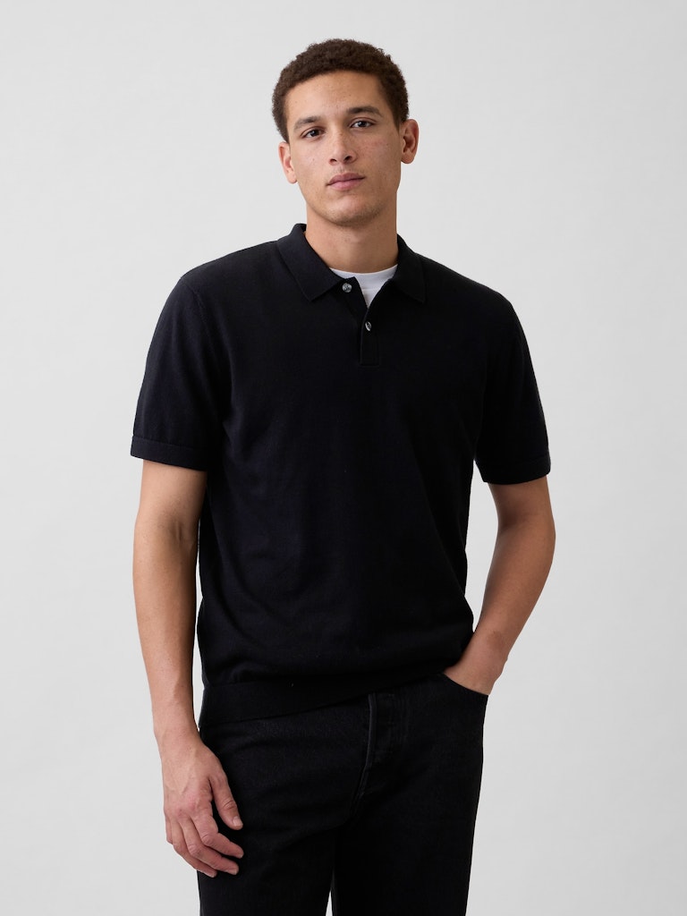 Men's Sweater Polo Shirt: $29.99 Men's Sweater Polo Shirt: $29.99