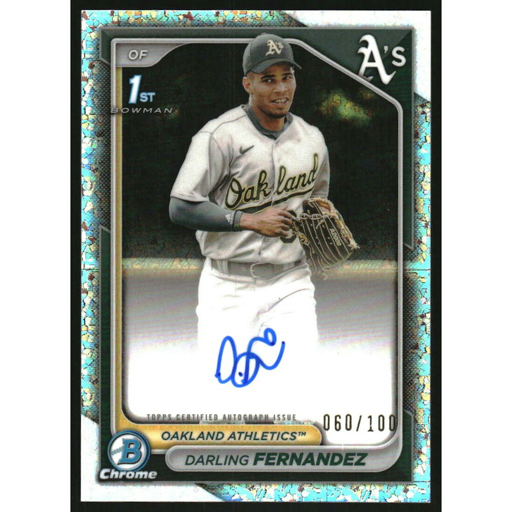 2024 Bowman Chrome Darling Fernandez Prospect Autograph Mini-Diamond Refractor: $22.50 2024 Bowman Chrome Darling Fernandez Prospect Autograph Mini-Diamond Refractor: $22.50
