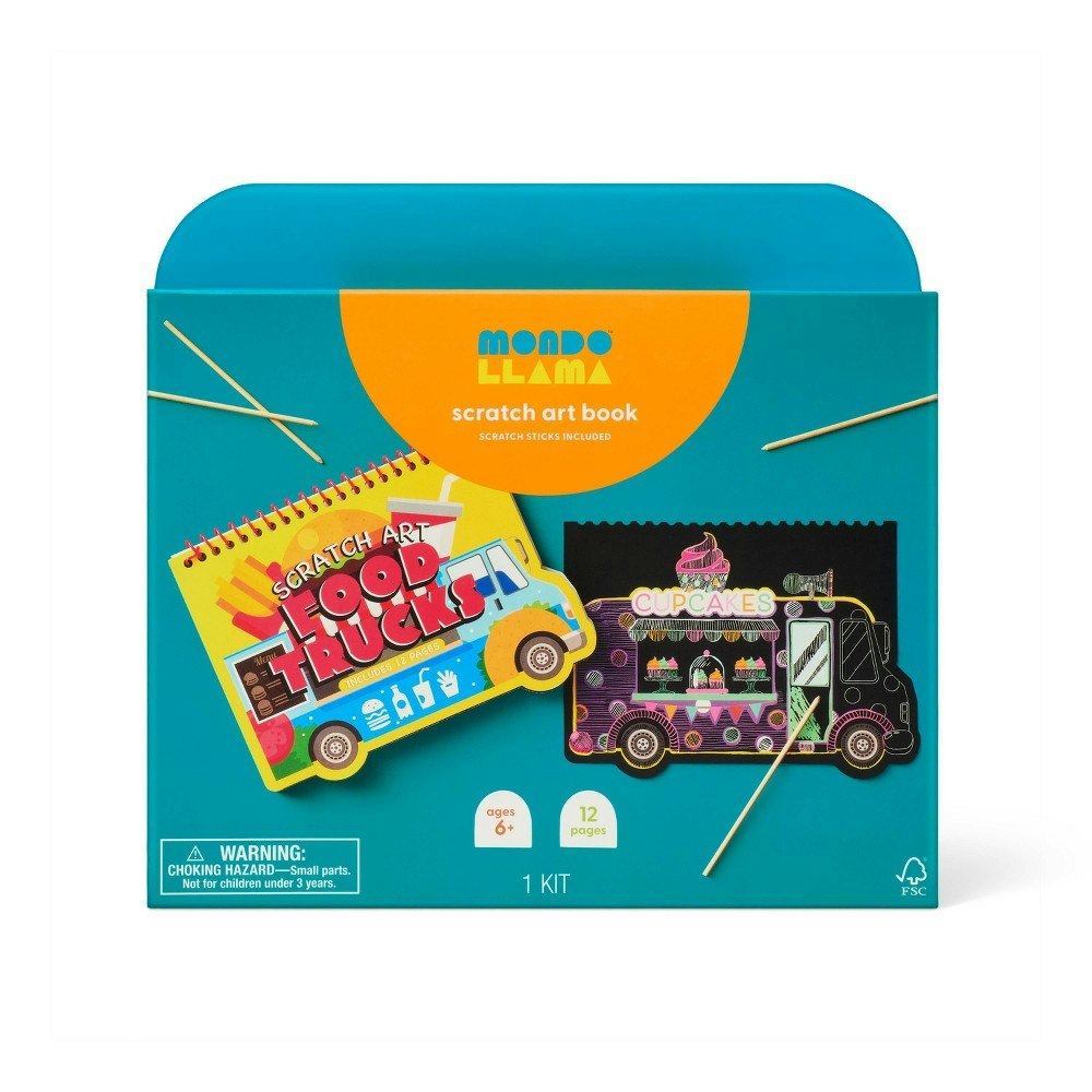 Mondo Llama 12-Page Summer Scratch Art Activity Book: $5 Mondo Llama 12-Page Summer Scratch Art Activity Book: $5