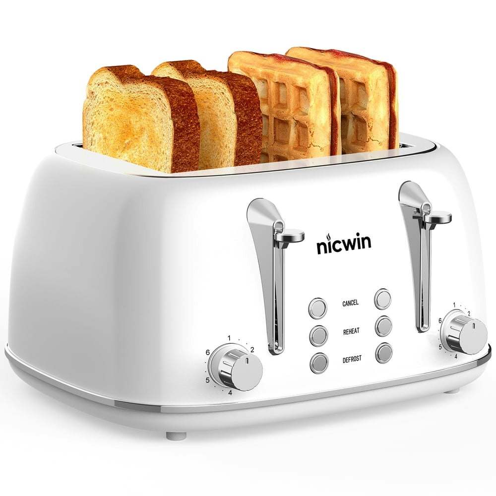 Nicwin 4-Slice Wide-Slot Toaster: $42.89 Nicwin 4-Slice Wide-Slot Toaster: $42.89