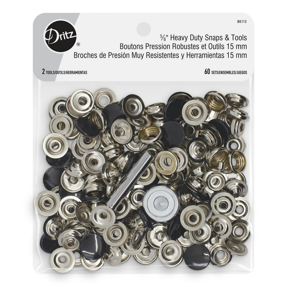 Dritz Heavy Duty Snap Fasteners 60-Pack: $33.99 Dritz Heavy Duty Snap Fasteners 60-Pack: $33.99