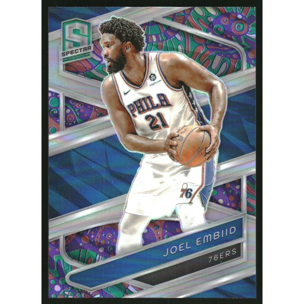 2023-24 Panini Spectra Psychedelic Joel Embiid Trading Card: $10.80 2023-24 Panini Spectra Psychedelic Joel Embiid Trading Card: $10.80