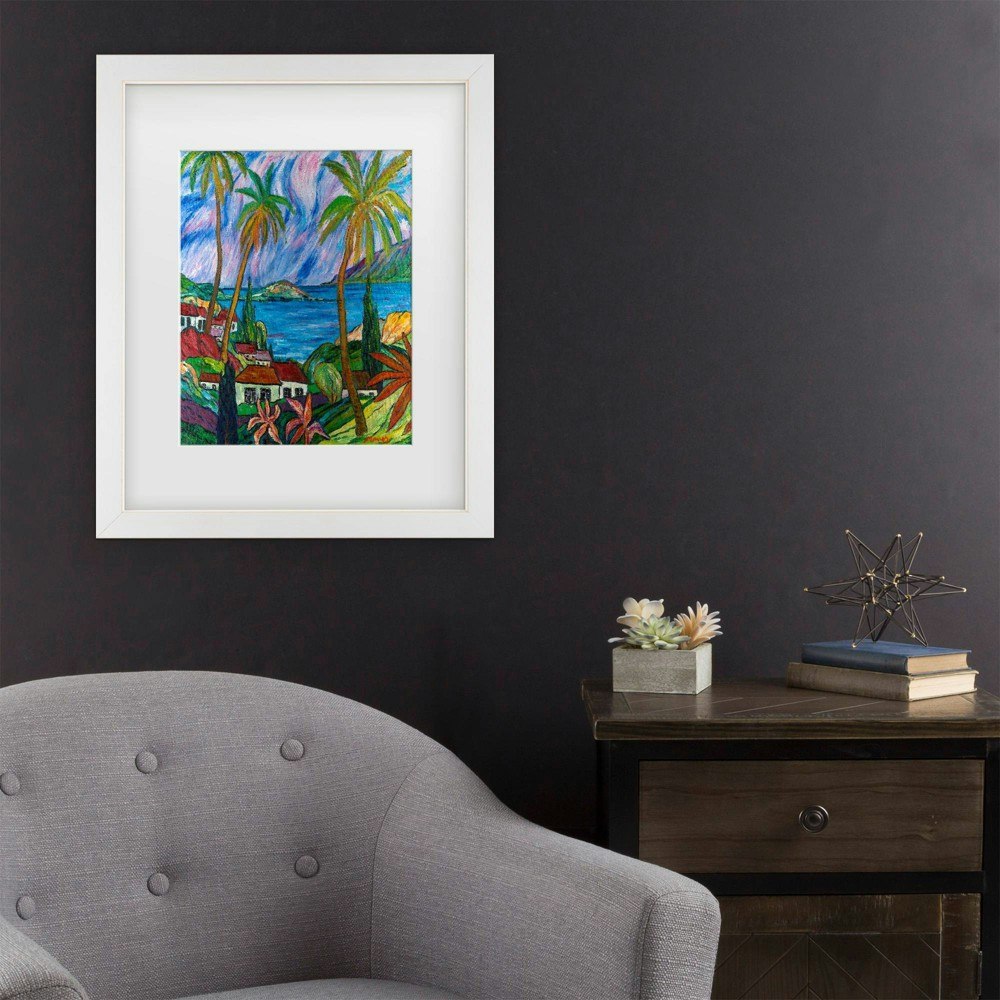 Trademark Fine Art 16"x20" Manor Shadian Tropical Paradise Matted Framed Art: $44.99 Trademark Fine Art 16"x20" Manor Shadian Tropical Paradise Matted Framed Art: $44.99