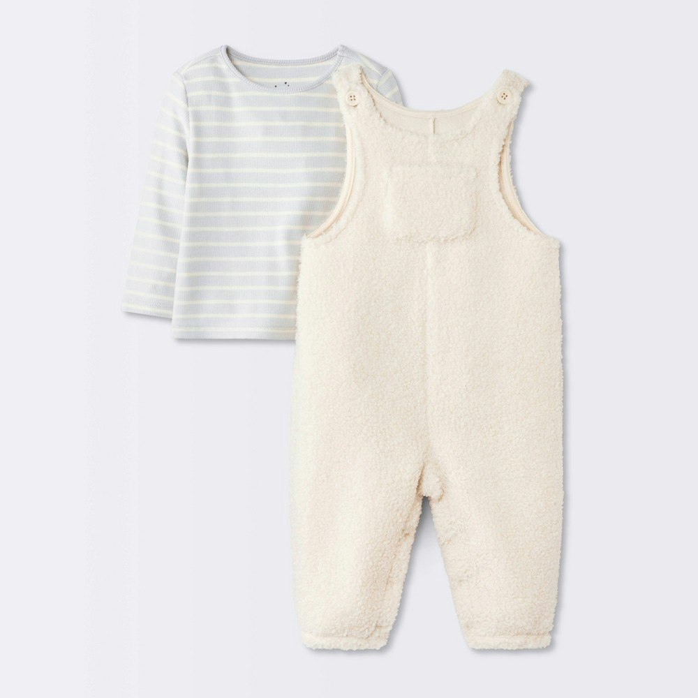 Cloud Island Baby Boys' Striped T-Shirt and Overalls 2-Piece Set: $9 Cloud Island Baby Boys' Striped T-Shirt and Overalls 2-Piece Set: $9