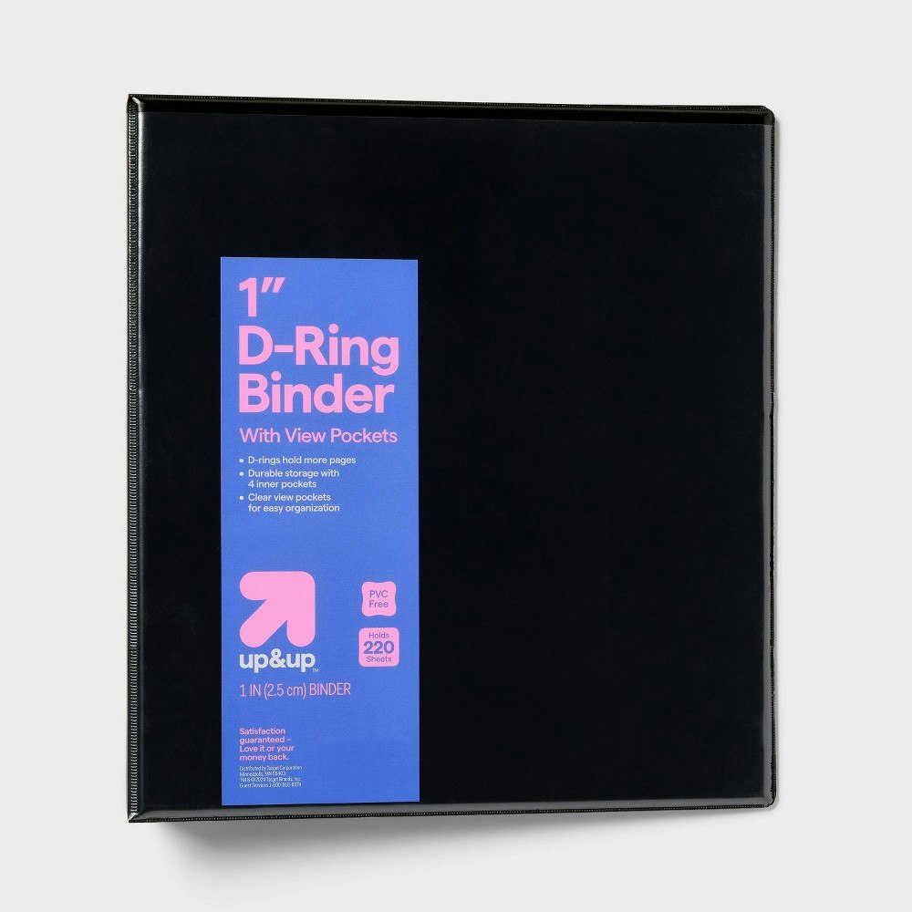 Up&Up 1-Inch 3-Ring Clear View Binder: $4.39 Up&Up 1-Inch 3-Ring Clear View Binder: $4.39