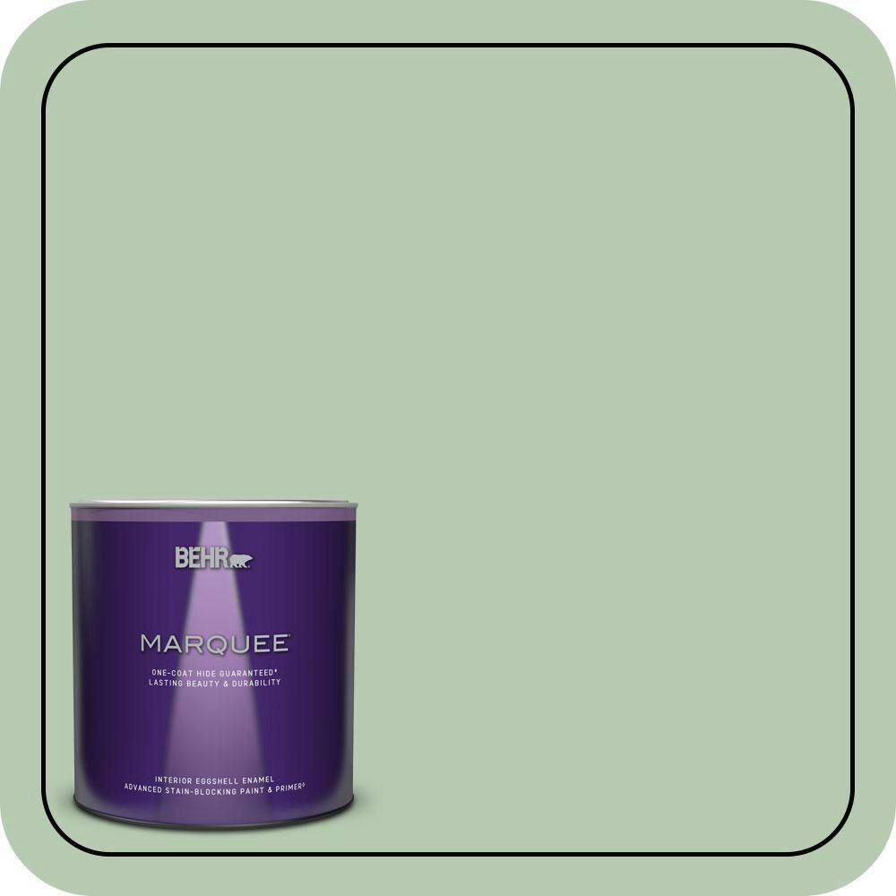 Behr Healing Aloe Eggshell Interior Paint & Primer 1-Quart: $27.98