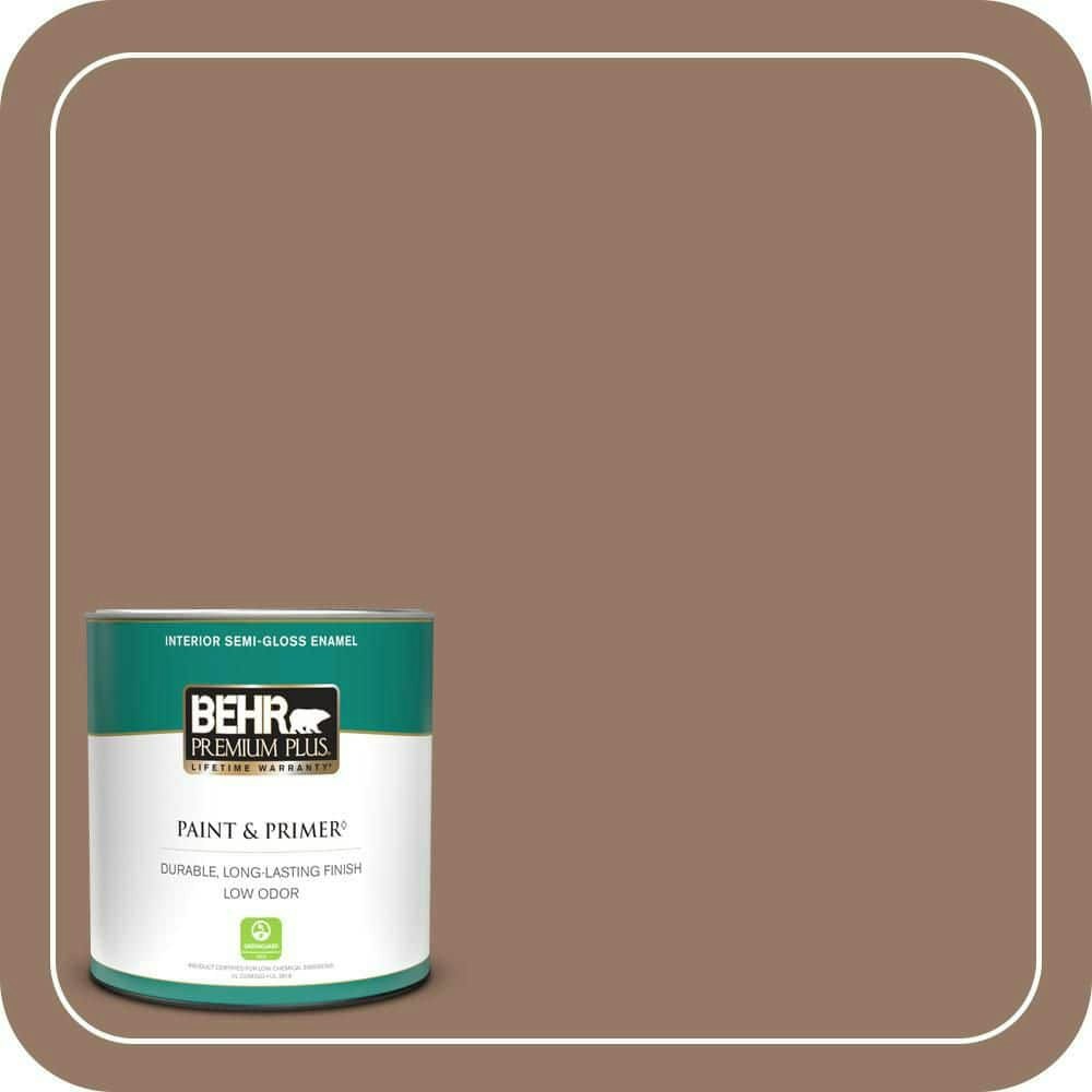 True Walnut Semi-Gloss Interior Paint & Primer 1-Quart Can: $20.48