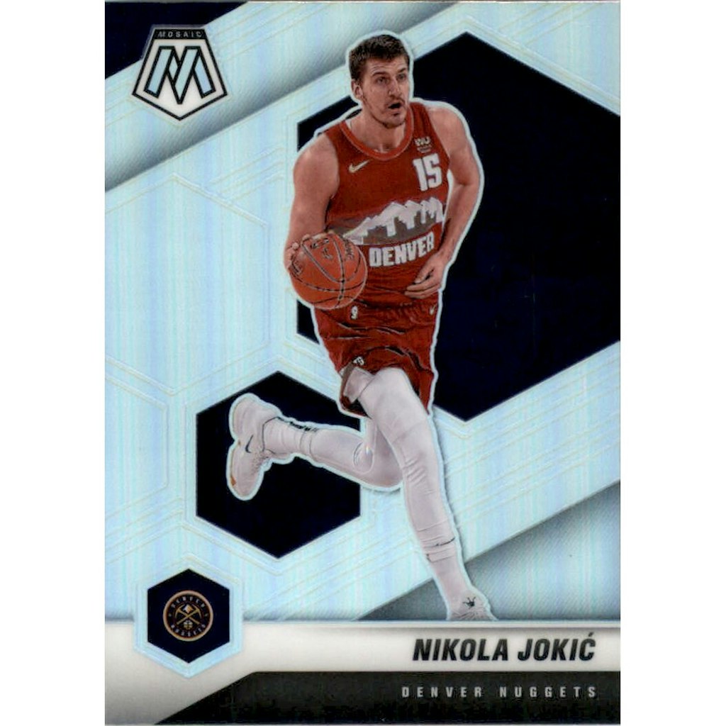 2020-21 Panini Mosaic Silver Nikola Jokic Trading Card: $13.50 2020-21 Panini Mosaic Silver Nikola Jokic Trading Card: $13.50