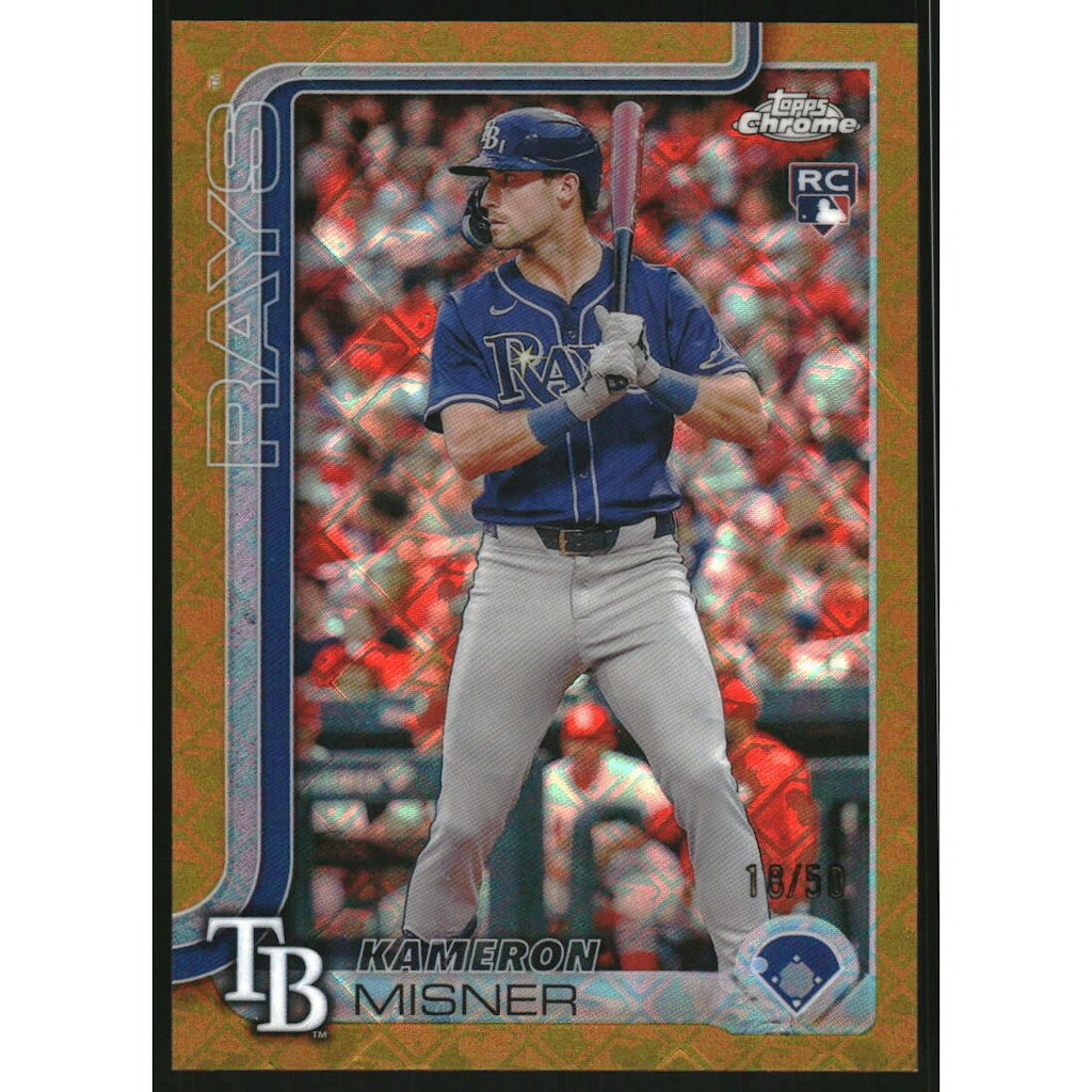 2025 Topps Chrome Logofractor Gold Refractor Kameron Misner #130: $13.50 2025 Topps Chrome Logofractor Gold Refractor Kameron Misner #130: $13.50