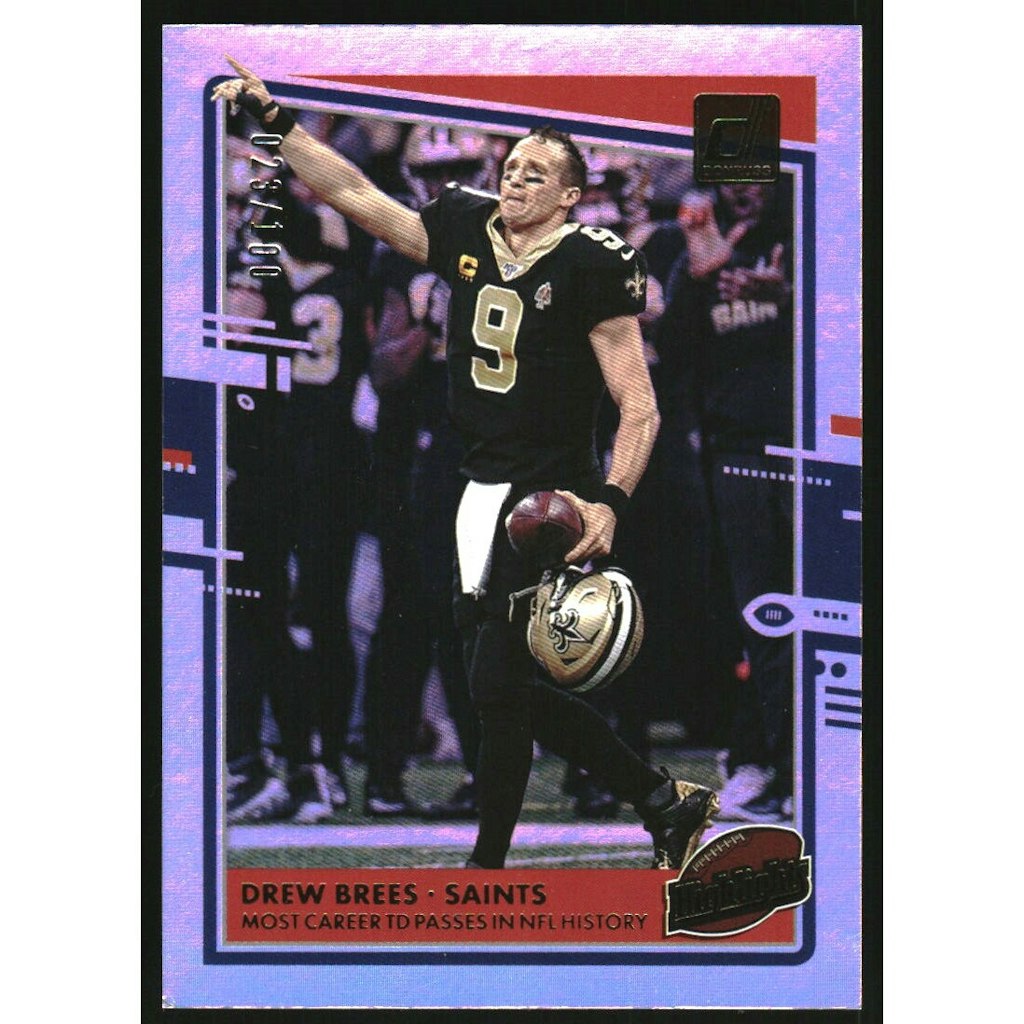 2020 Donruss Highlights Holo Drew Brees Trading Card: $10.80 2020 Donruss Highlights Holo Drew Brees Trading Card: $10.80