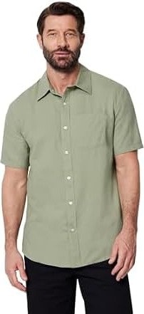 Amazon Essentials Men's Linen Shirt: $9.99 Amazon Essentials Men's Linen Shirt: $9.99