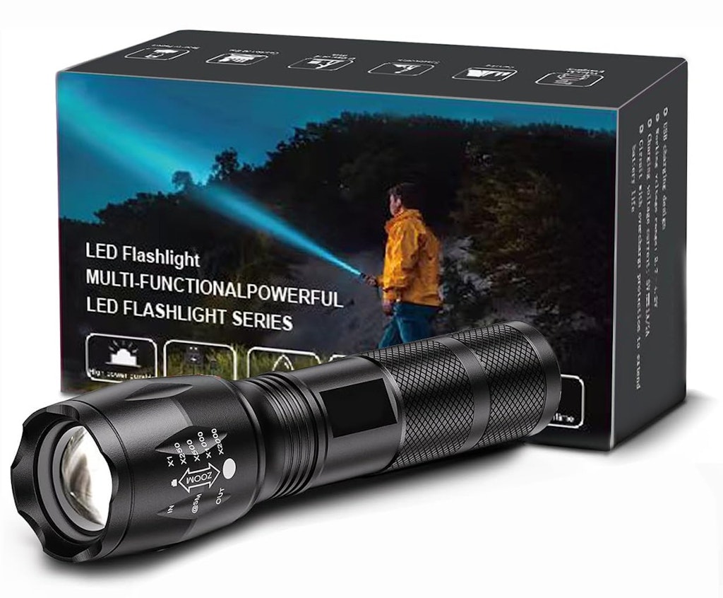 Military Grade 3000 Lumen LED Waterproof Handheld Flashlight: $3.66 Military Grade 3000 Lumen LED Waterproof Handheld Flashlight: $3.66