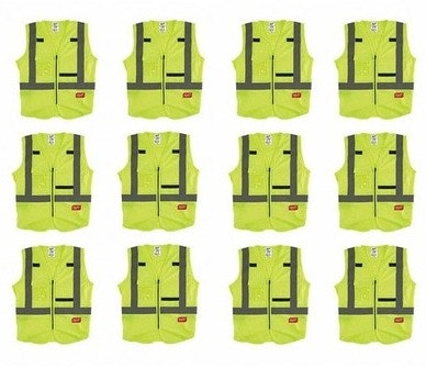 Milwaukee Class 2 High Visibility Safety Vest 12-Pack: $9.94