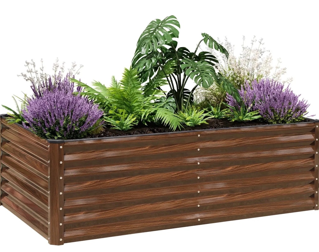 SnugNiture Steel Raised Garden Bed: $27