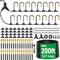 Mixc 200-Foot 1/4" Drip Irrigation System for $49 w/ Prime + free shipping