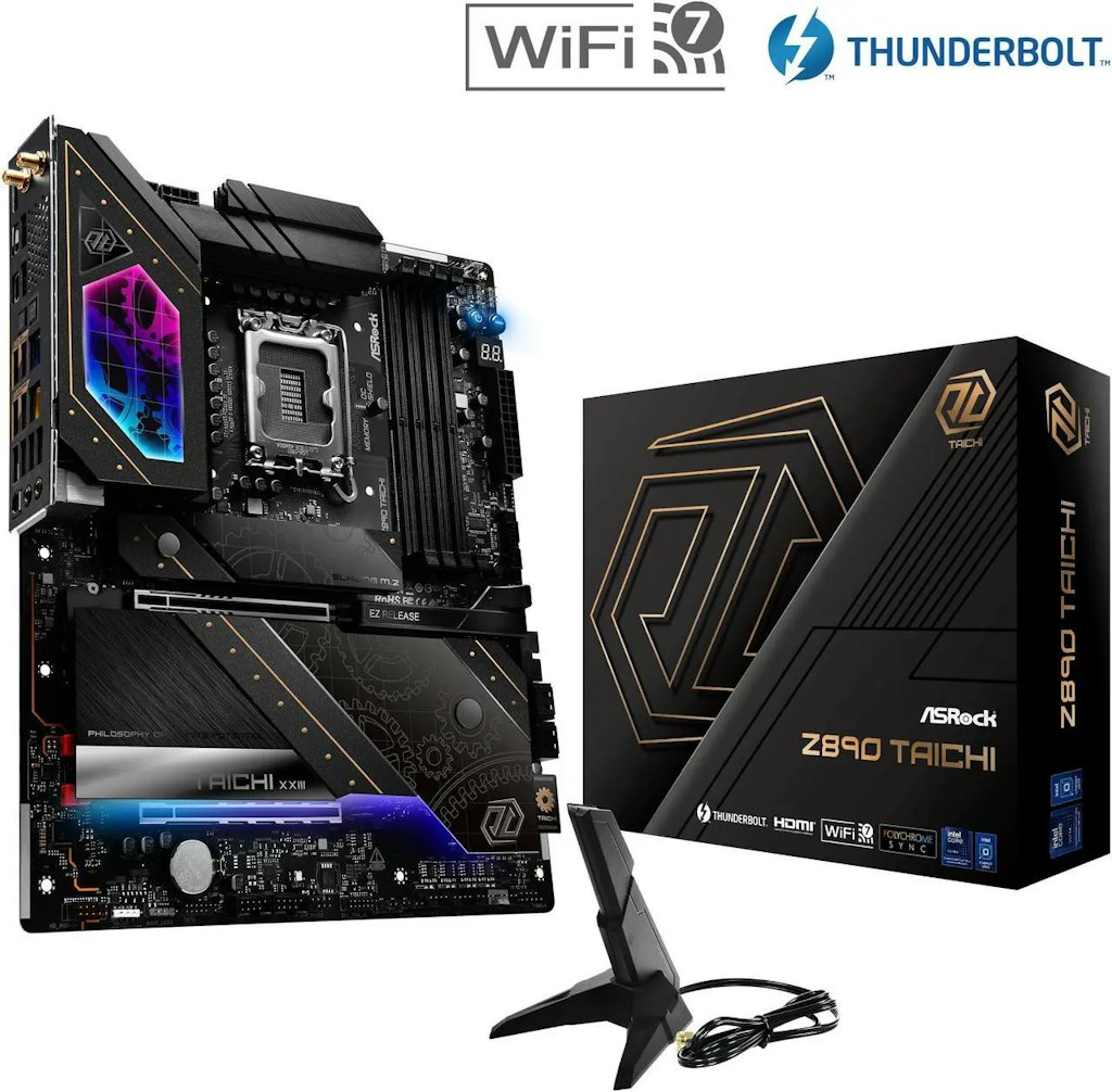 ASRock Z890 Taichi Intel Z890 ATX Motherboard:  $200 