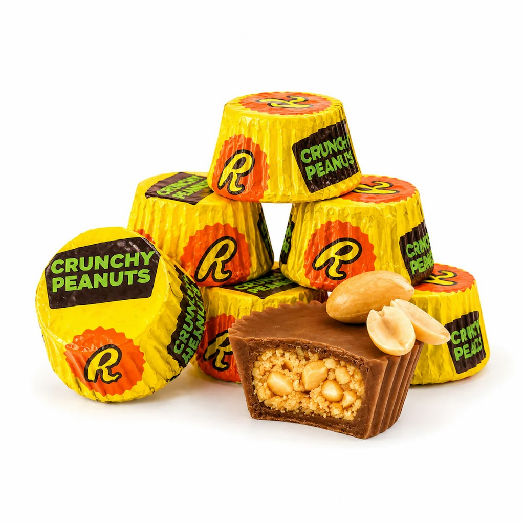 Reese's Miniature Cups Milk Chocolate & Peanut Butter with Crunchy Peanuts 5-lb Bulk Value Bag : $24 