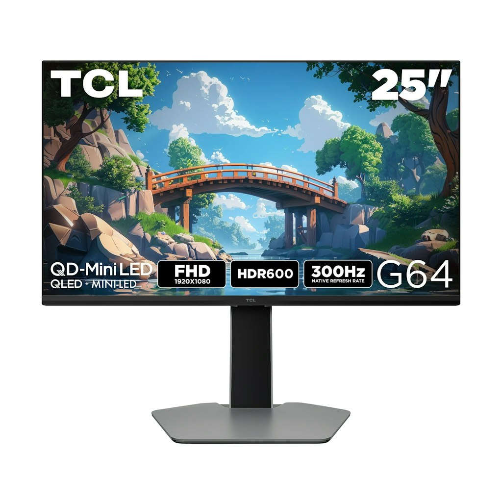 TCL G64 25" FHD HDR QD-Mini LED Monitor: $149