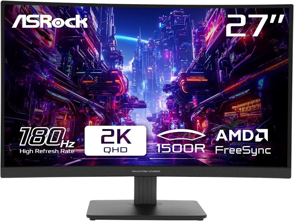 ASRock Phantom Gaming 27" QHD 180Hz Curved Gaming Monitor : $128 ASRock Phantom Gaming 27" QHD 180Hz Curved Gaming Monitor : $128