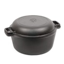 Commercial Chef 2-in-1 5-Qt. Cast Iron Dutch Oven for $21 + free shipping w/ Prime