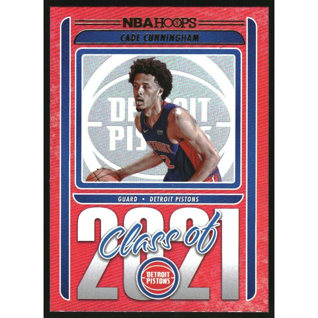 2021-22 Hoops Class of 2021 Holo #1 Cade Cunningham Trading Card: $18 2021-22 Hoops Class of 2021 Holo #1 Cade Cunningham Trading Card: $18
