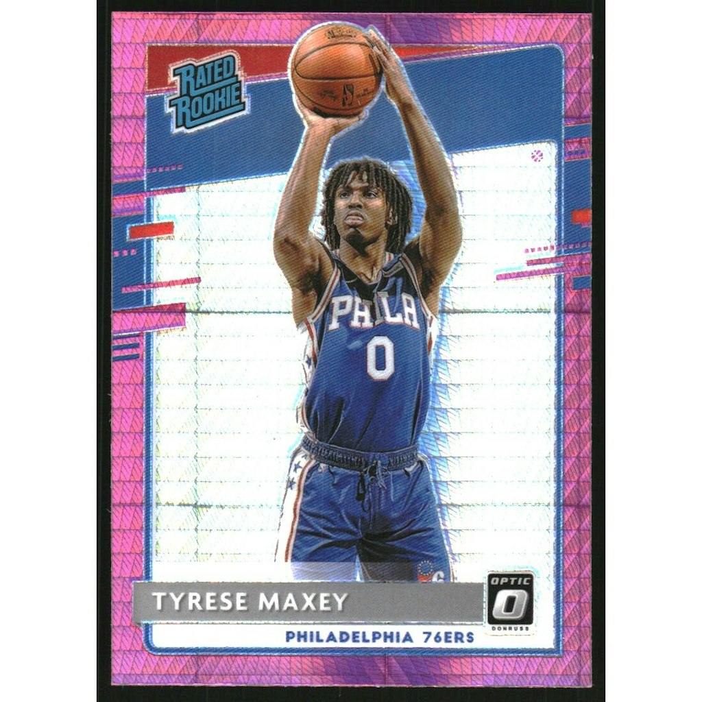 2020-21 Donruss Optic Hyper Pink Tyrese Maxey Rookie Card: $22.50 2020-21 Donruss Optic Hyper Pink Tyrese Maxey Rookie Card: $22.50
