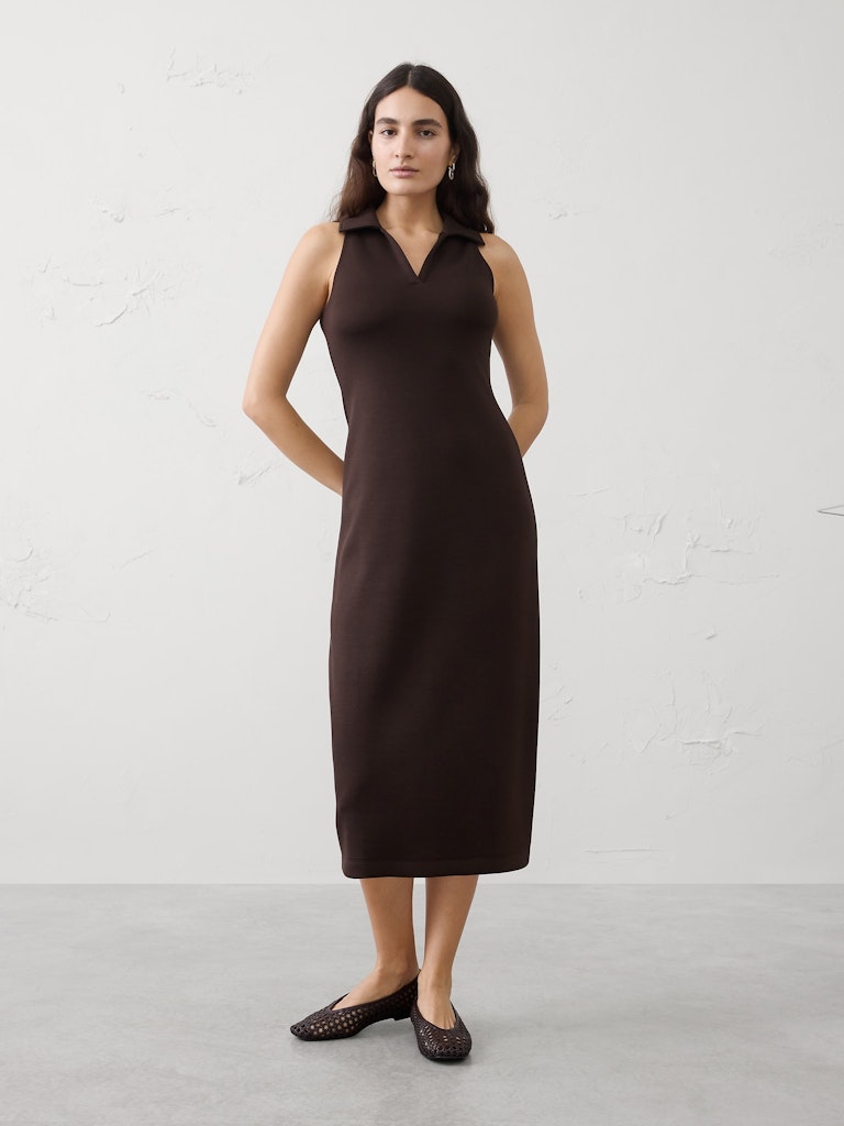 Soft Touch Halter Midi Dress: $60