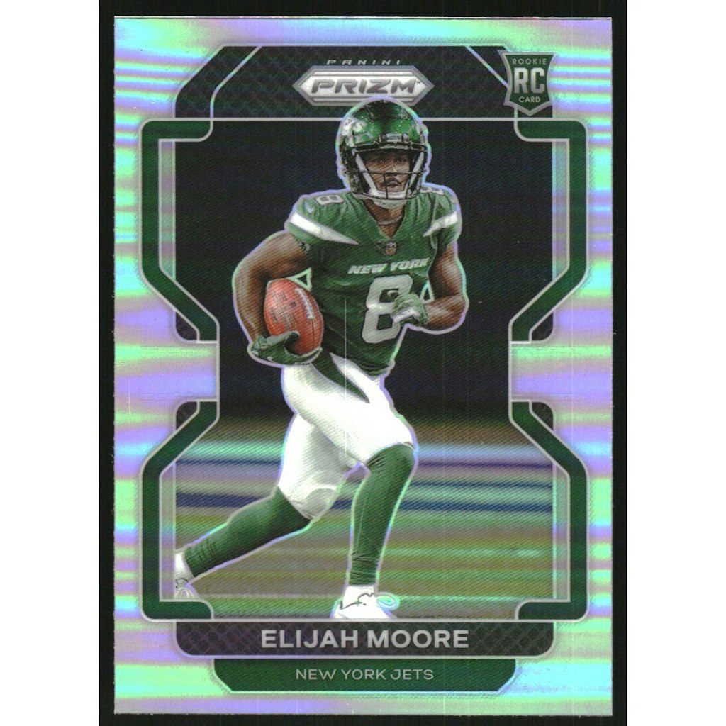 2021 Panini Prizm Prizms Silver Elijah Moore #346 Trading Card: $17.50 2021 Panini Prizm Prizms Silver Elijah Moore #346 Trading Card: $17.50