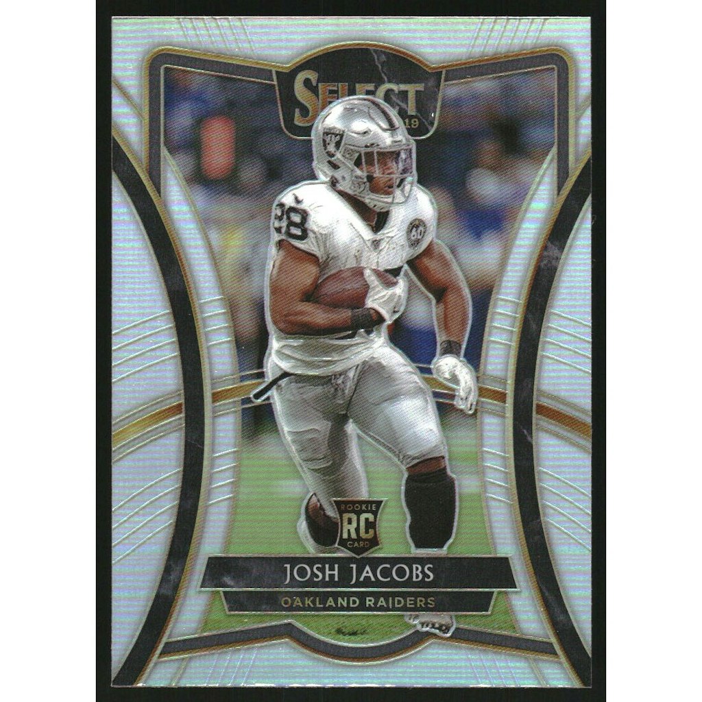 2019 Select Prizm Silver Josh Jacobs #151 Trading Card: $36 2019 Select Prizm Silver Josh Jacobs #151 Trading Card: $36