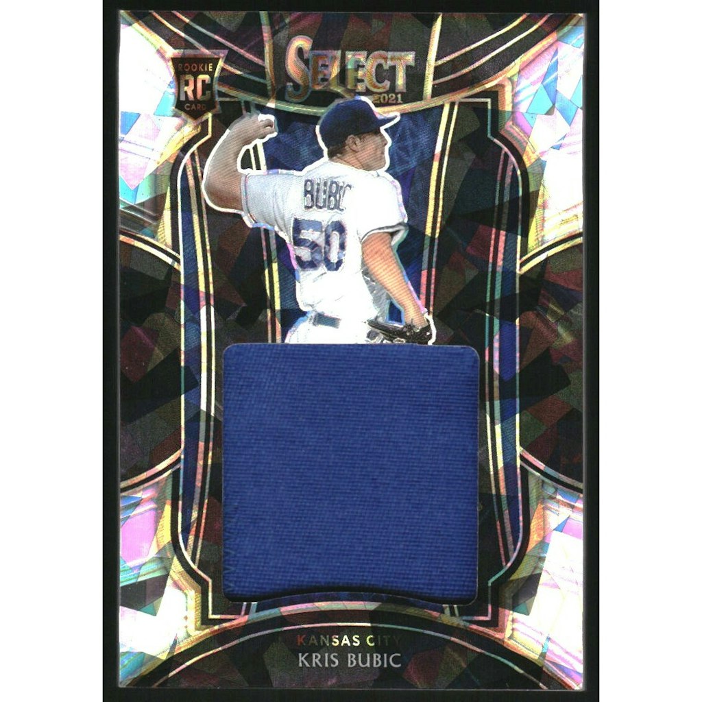 2021 Select Kris Bubic Rookie Jumbo Swatch Cracked Ice Card: $22.50 2021 Select Kris Bubic Rookie Jumbo Swatch Cracked Ice Card: $22.50
