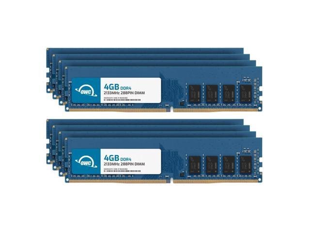 OWC 32GB (8x4GB) DDR4 2133MHz PC4-17000 Desktop Memory Upgrade: $268.72