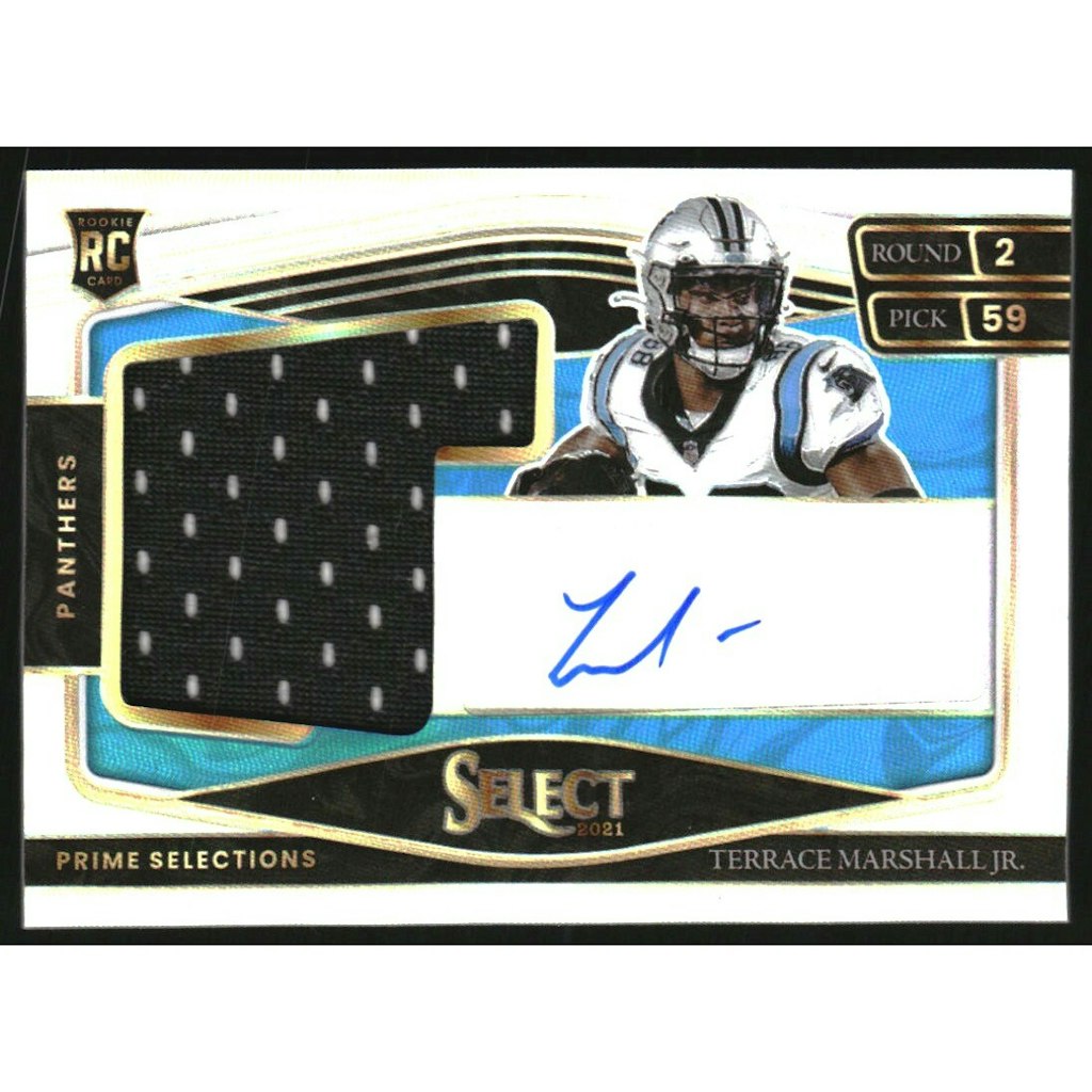 2021 Select Prime Selections Prizm Signatures #35 Terrace Marshall Jr.: $18 2021 Select Prime Selections Prizm Signatures #35 Terrace Marshall Jr.: $18