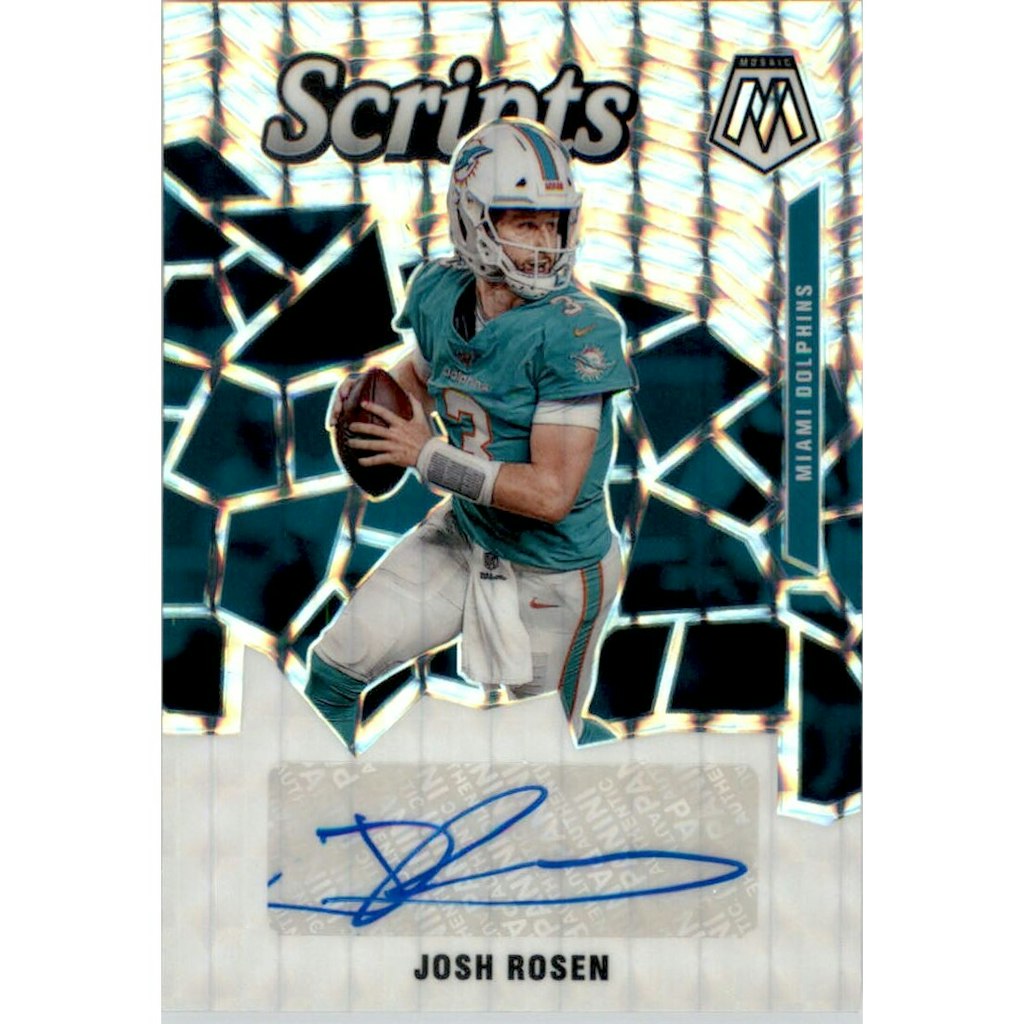 2020 Panini Mosaic Josh Rosen Scripts Card #52: $10.80 2020 Panini Mosaic Josh Rosen Scripts Card #52: $10.80